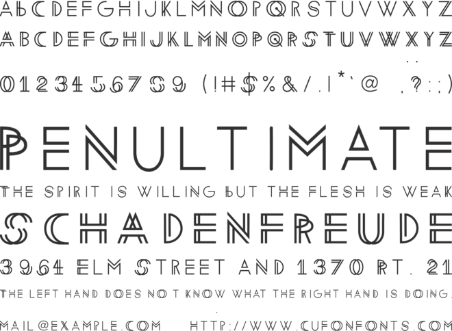 doublevision font preview