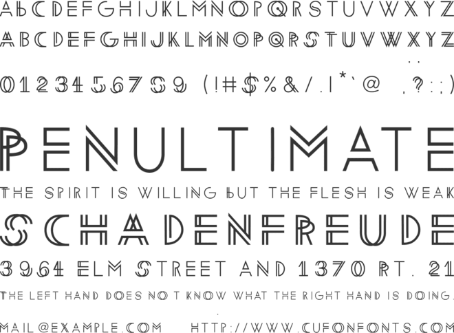 doublevision font preview