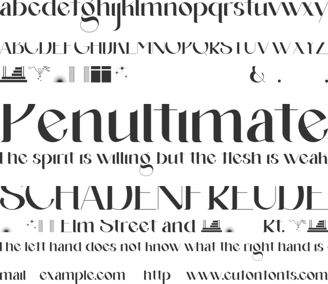 Agraham font preview