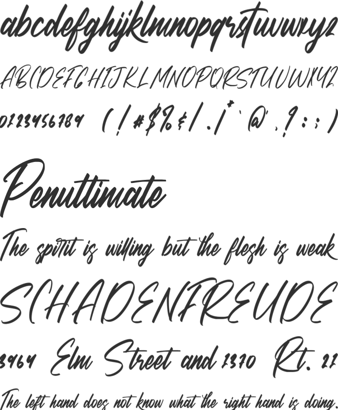 Searchlight font preview