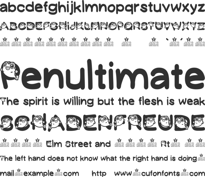 FUGU PERSONAL USE font preview