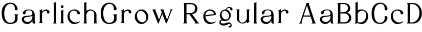 GarlichGrow Regular font