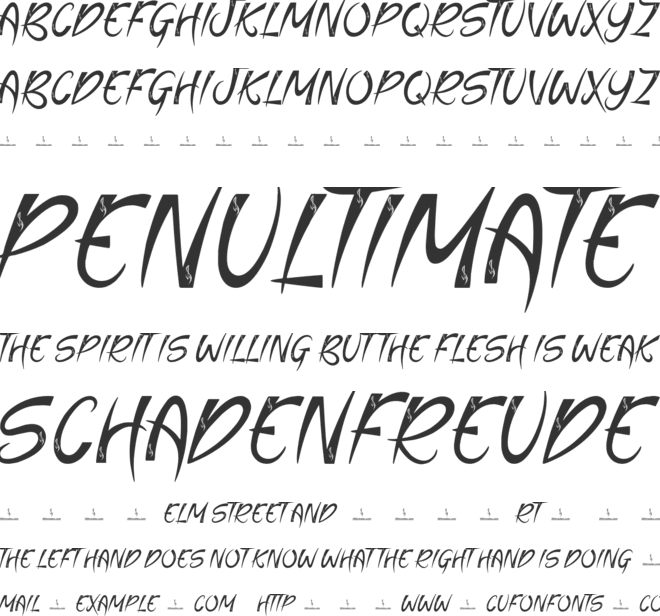Dreamer font preview