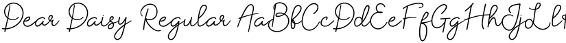 Dear Daisy Regular font