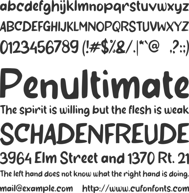 b Boy Yoyo font preview