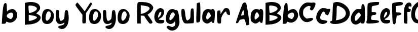 b Boy Yoyo Regular font