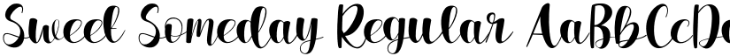 Sweet Someday Regular font