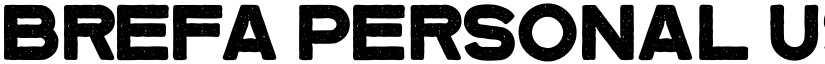 Brefa Personal Use font