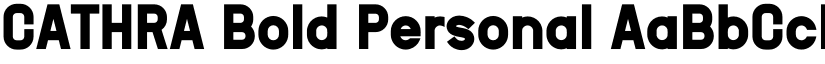 CATHRA Bold Personal font