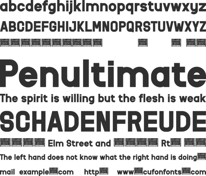 CATHRA font preview
