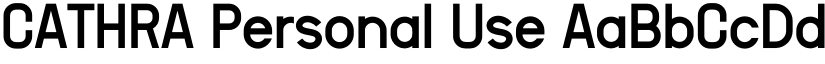 CATHRA Personal Use font