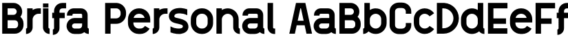 Brifa Personal font