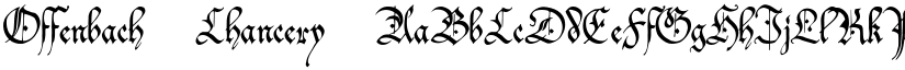 Offenbach Chancery font