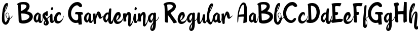 b Basic Gardening Regular font