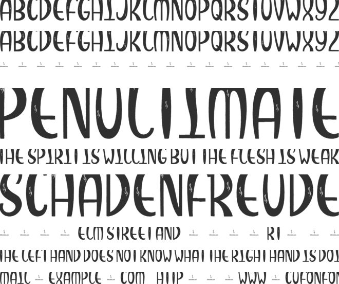Snacky Shack font preview