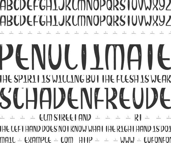 Snacky Shack font preview