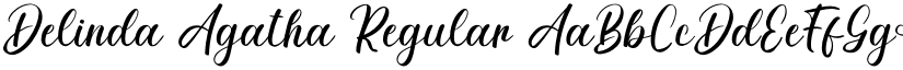 Delinda Agatha Regular font