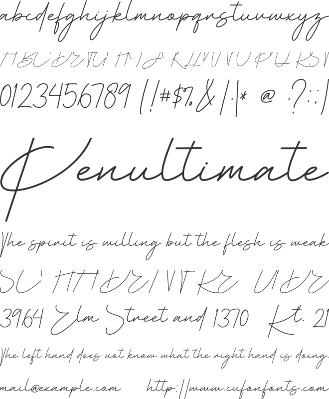 sad girls font preview