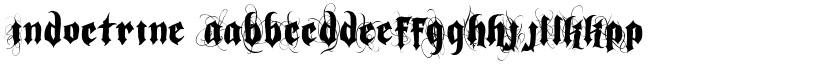 Indoctrine font