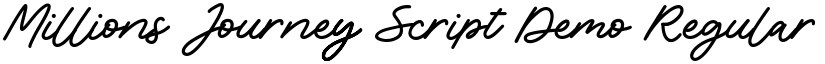 Millions Journey Script Demo Regular font