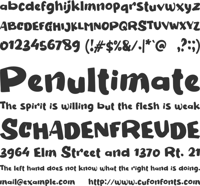 b Bobby Donut font preview