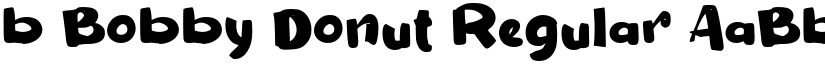 b Bobby Donut Regular font