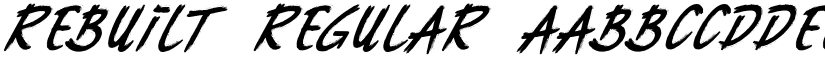 Rebuilt Regular font