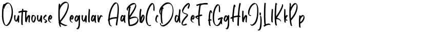 Outhouse Regular font