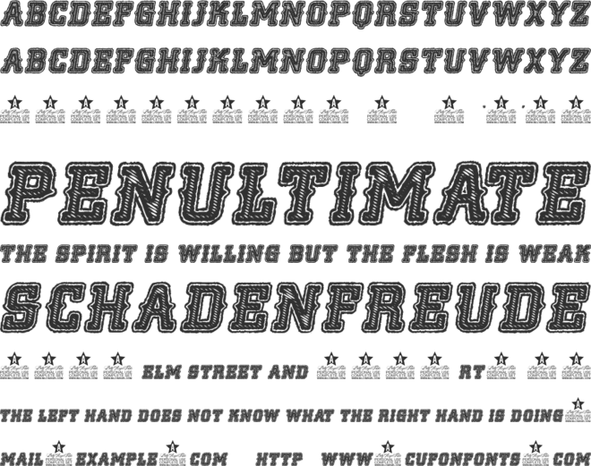 NOCLASS  PERSONAL USE font preview
