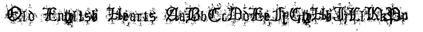 Old English Hearts font