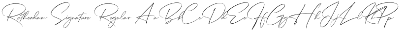 Rotherdam Signature Regular font