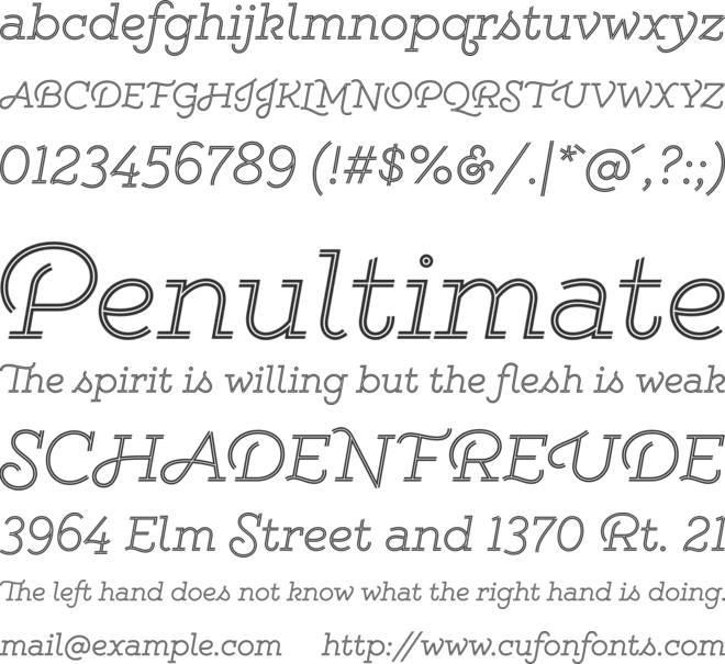Gist font preview