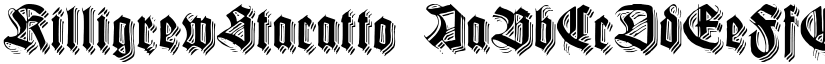 KilligrewStacatto font