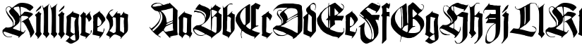Killigrew font