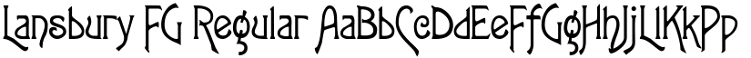 Lansbury FG font download