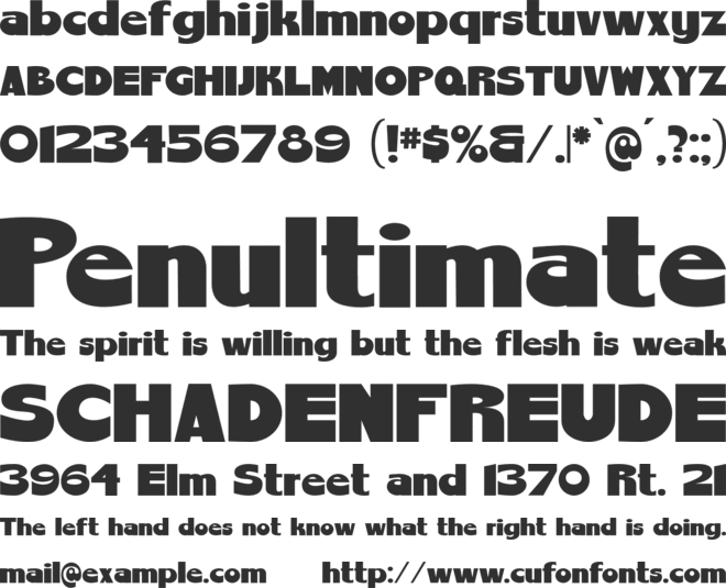 ChemyRetro font preview