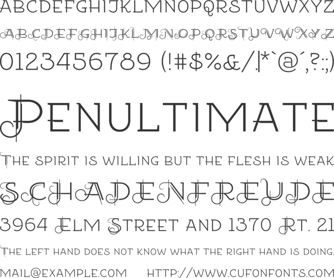 EtharnigNo12 font preview