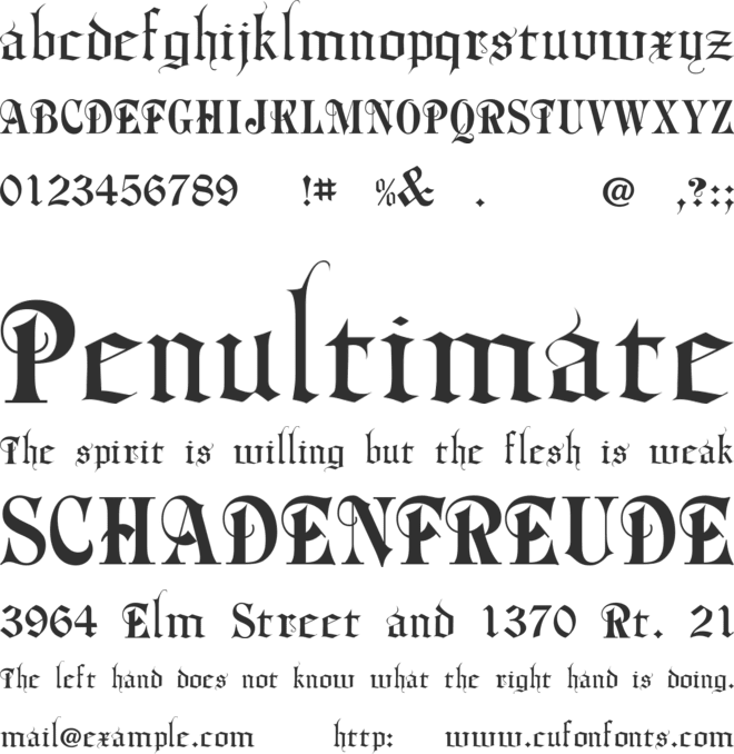 Phalyn font preview