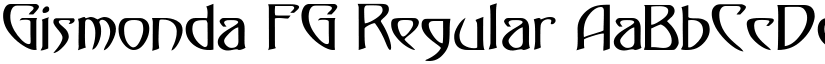 Gismonda FG Regular font