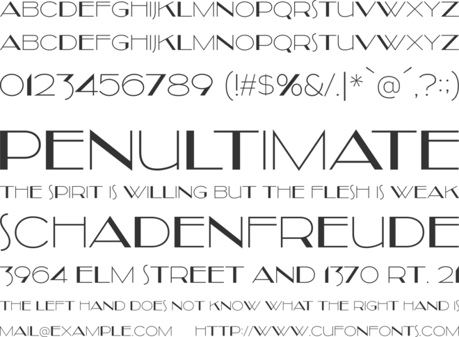 Kilsonburg font preview