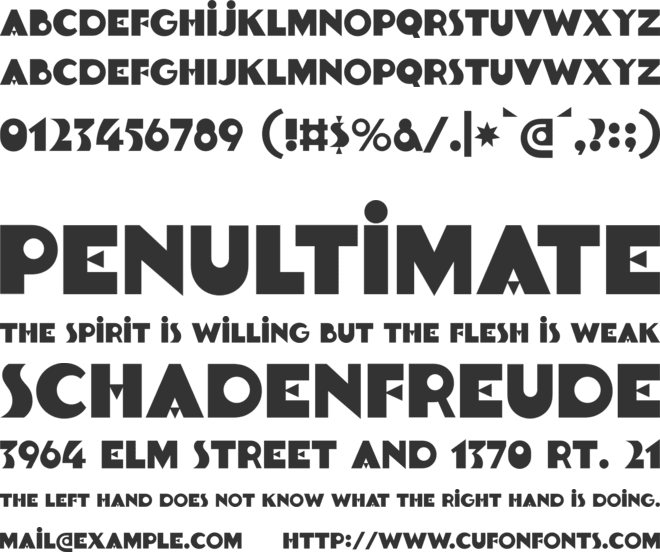 Goldsaber font preview