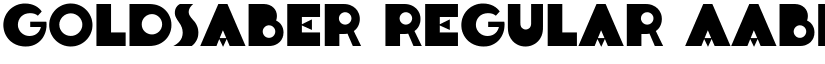 Goldsaber Regular font