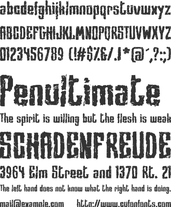 Mezzanine font preview