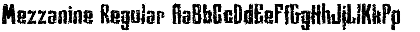 Mezzanine Regular font