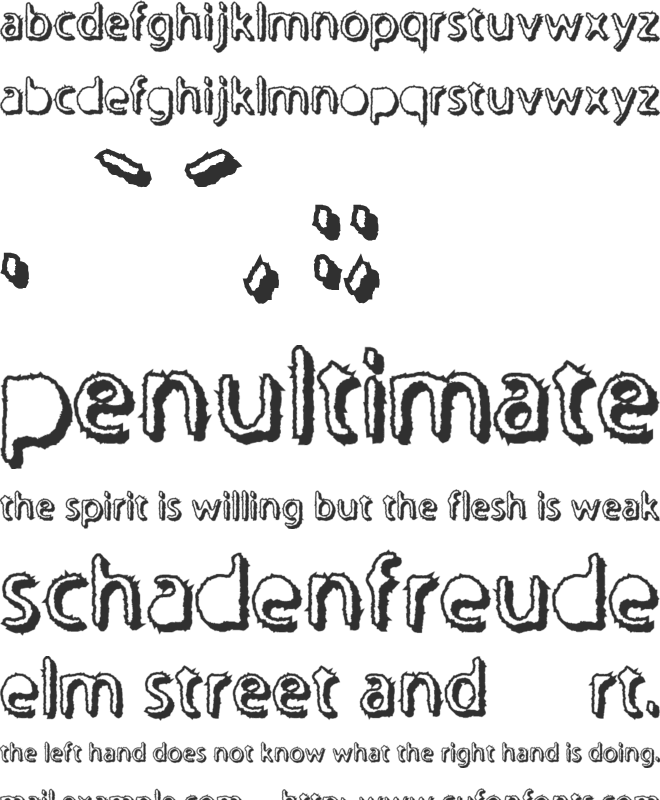Undertaker font preview