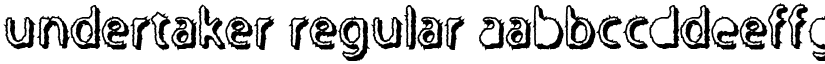 Undertaker Regular font
