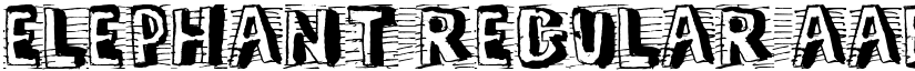 ELEPHANT Regular font