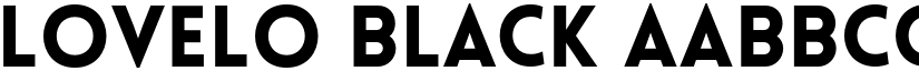 Lovelo Black font