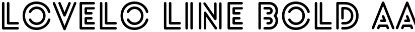 Lovelo Line Bold font