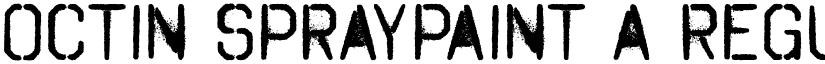 Octin Spraypaint A Regular font